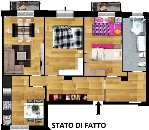 Vendita Trilocale Appartamento Milano 64097